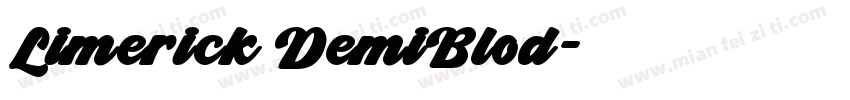 Limerick DemiBlod字体转换